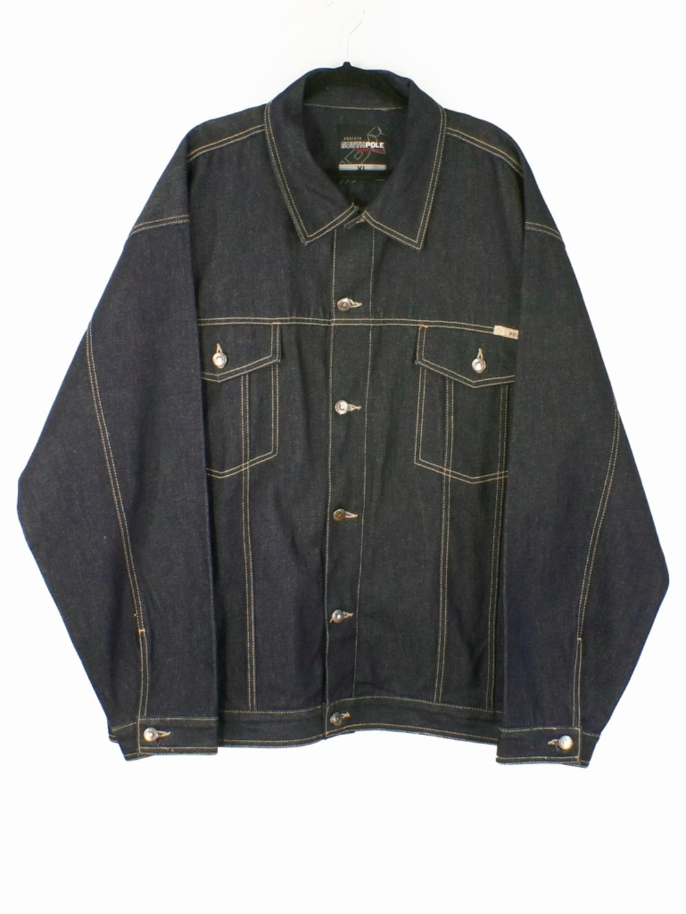 Vintage 2000s 00s Y2K SouthPole Dark Blue Denim Jean Jacket